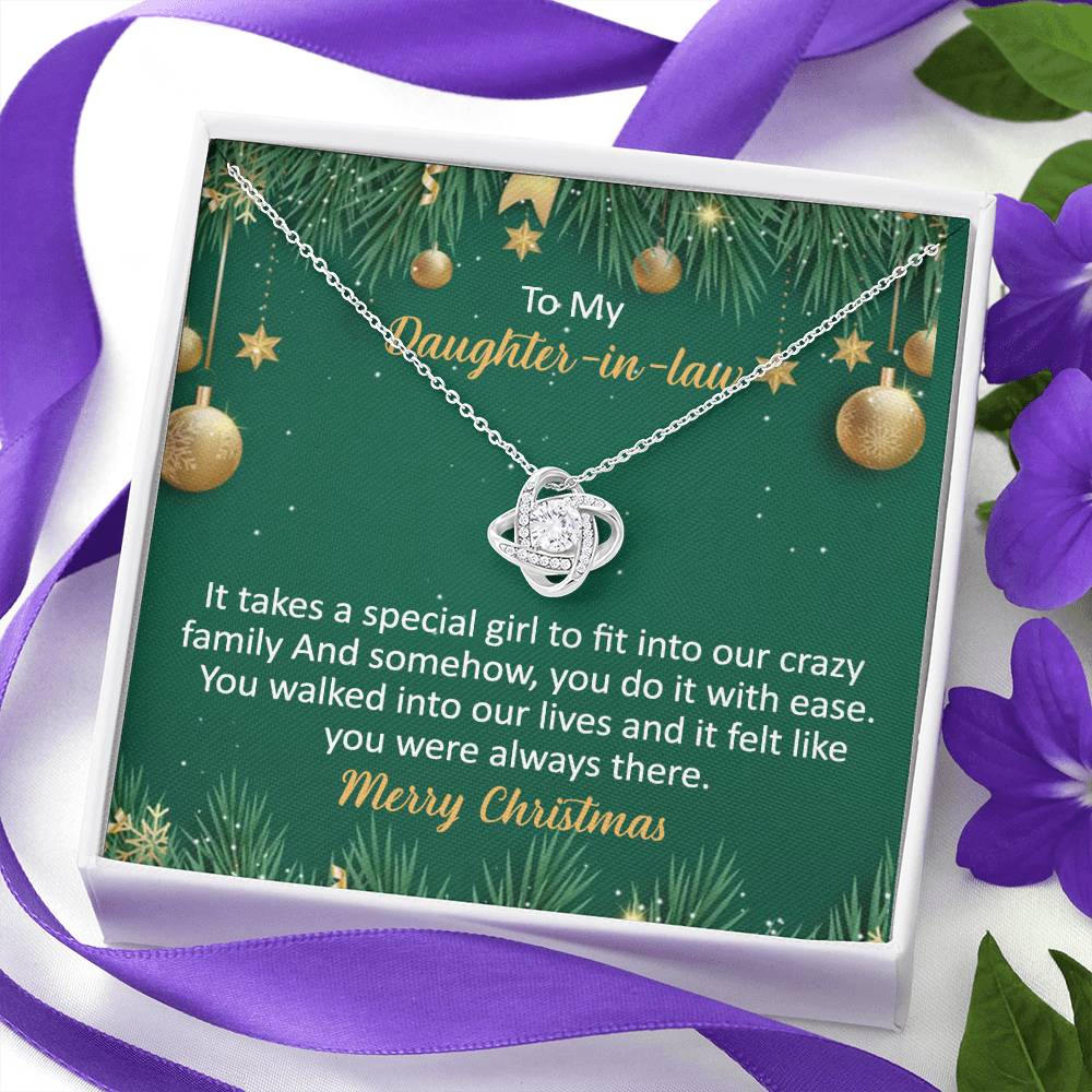 To My Daughter-In-Law Necklace Gift from Dad And Mom To Daughter-InLaw Christmas