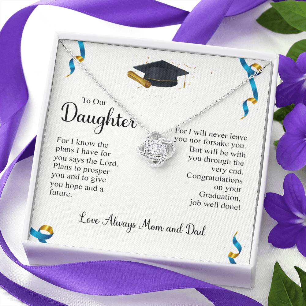 To My Daughter Necklace from Mom, Graduation Gift Necklace, Pendant Gift for Daughter, Graduation Gift for Her, High School, College Grad, Senior Graduation, Class of Necklace, Jewelry For Girls