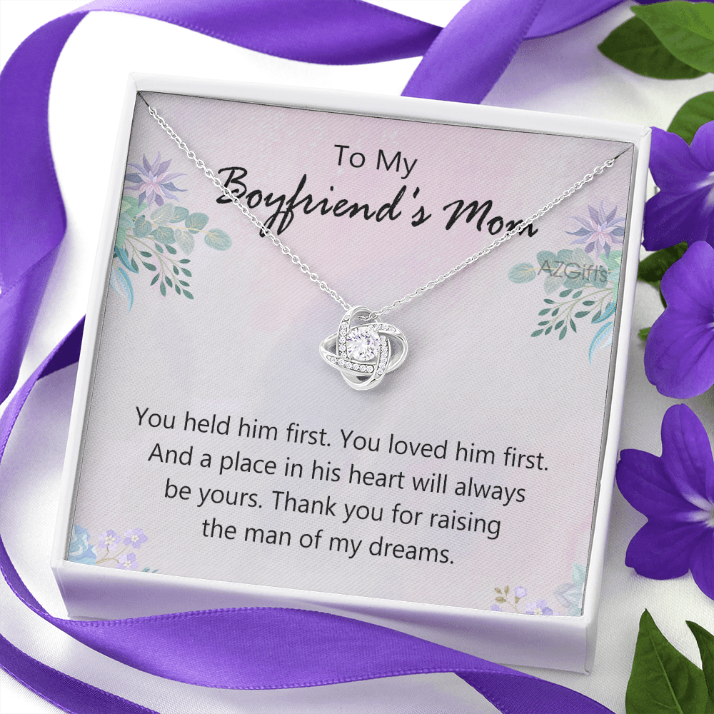 To My Boyfriends Mom Necklace From Girlfriend, Jewelry For Boyfriends Mom, Presents For Mom Necklace for Women, Boyfriends Mom Gifts Necklace On Mother's Day, Birthday, Christmas, Thanksgiving