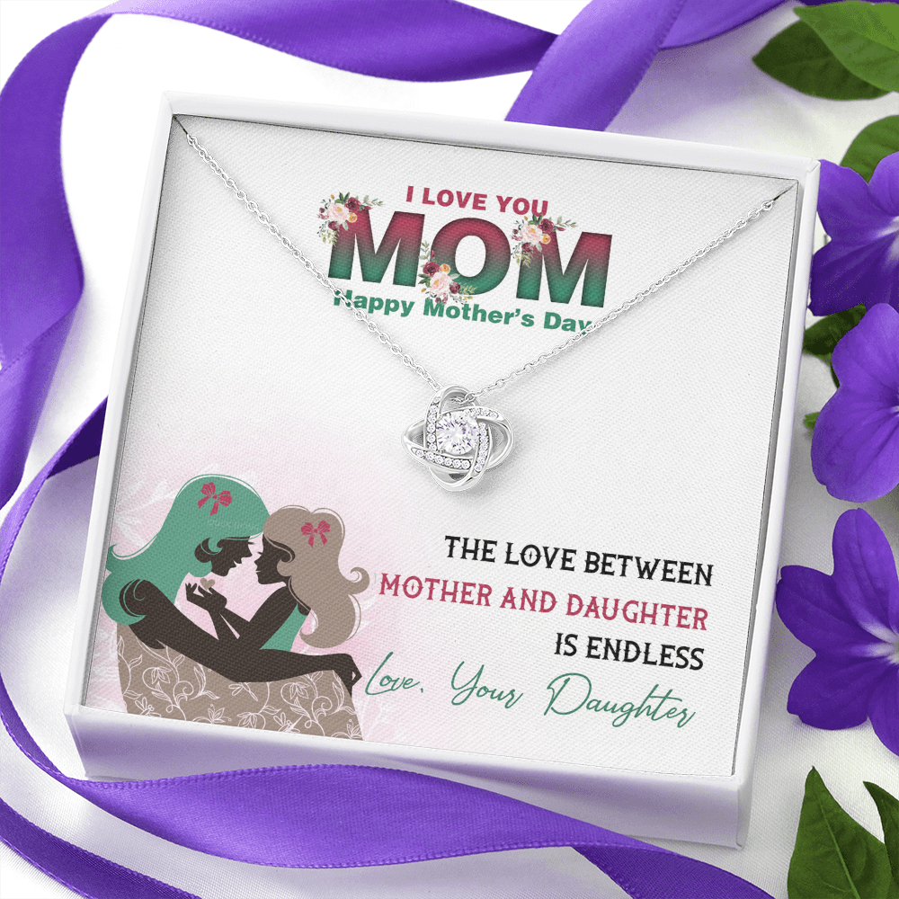 I love you Mom Gifts, Mother's Day Necklace Gift, To My Mom Necklace From Daughter, Daughter To Mom Gift
