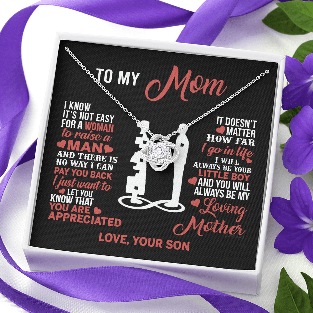 Mom Necklace Mothers Day Gift From Son To My Mom Forevere Love Necklace Gift Mom