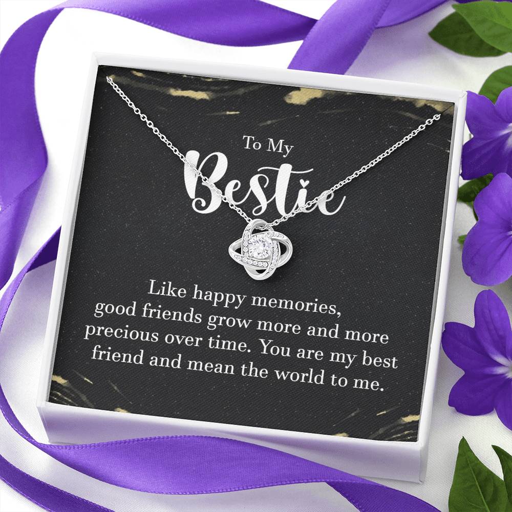 To My Bestie Necklace Gift For Her On Christmas You Are My BFF Jewelry Gift Idea
