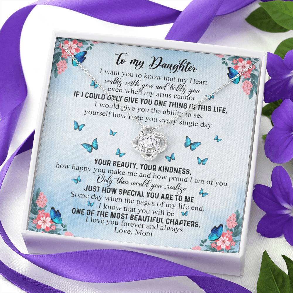 Daughter Gift Necklace From Mom - Mother Daughter Necklace, Birthday Gifts For Daughter, Mothers Day Gifts For Daughters From Mothers, To My Daughter Necklace From Mom, Graduation Gift For Daughter