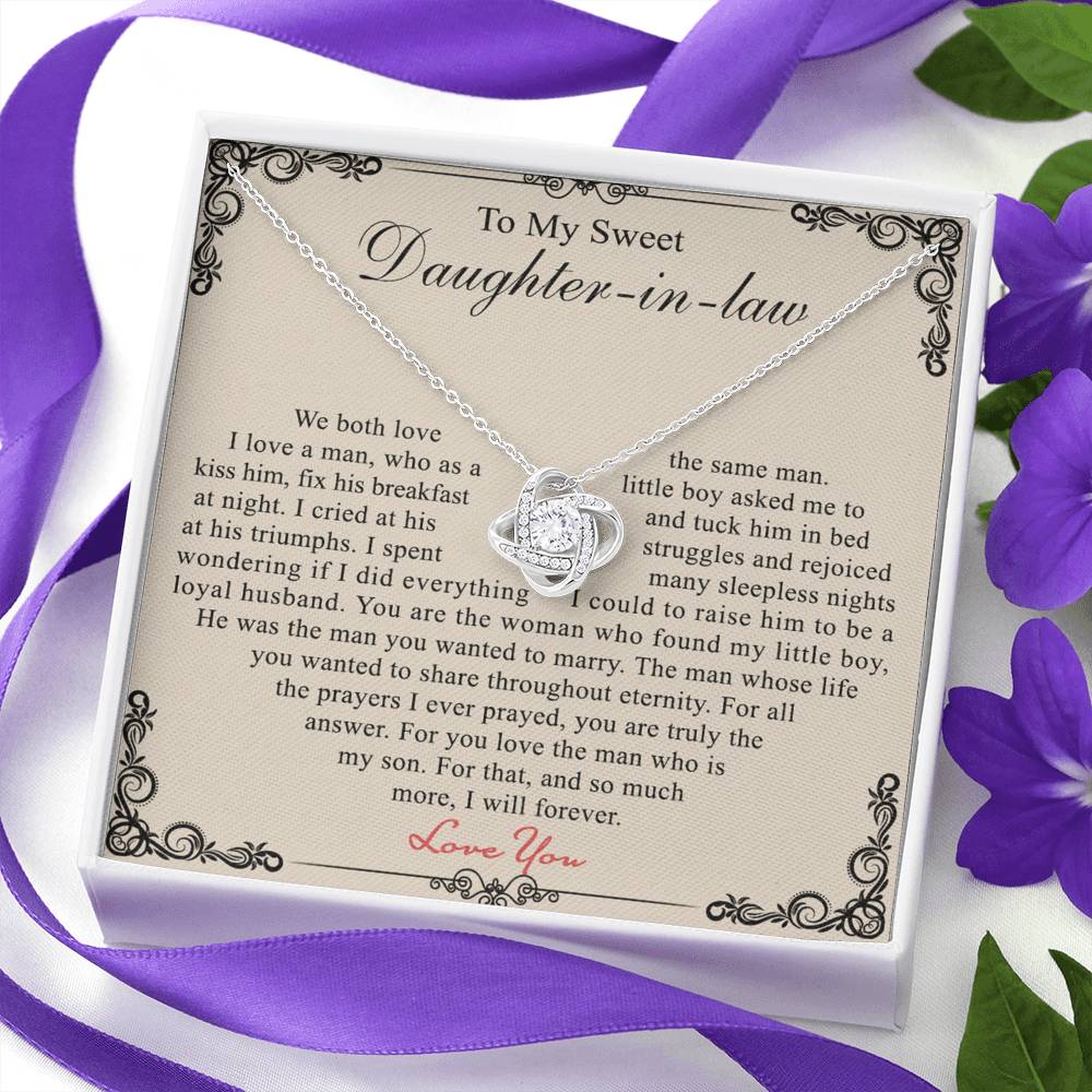 Daughter In Law Gift Necklace - To My Daughter In Law Necklace From Mother In Law, Gifts For Daughter In Law On Wedding Day, Graduation Gift, Christmas Jewelry Gifts For Future Daughter In Law