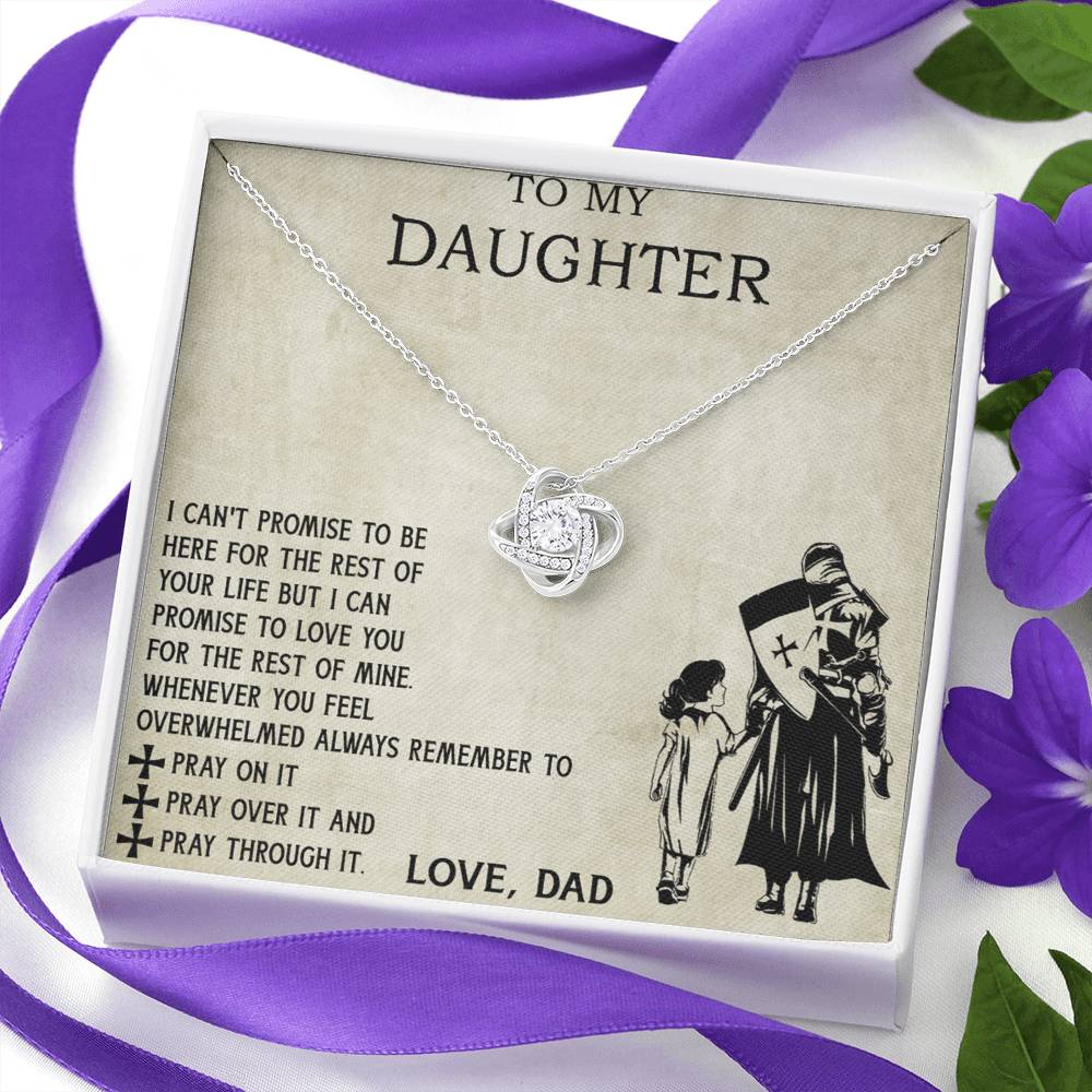 To My Daughter Necklace From Viking Dad, To My Beautiful Daughter Whenever You Feel Overwhelmed Jewelry Gift On Birthday, Christmas, Xmas with Message Card and Gift Box Jewelry For Girls