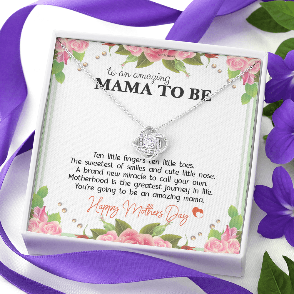 Mama To Be Necklace Best Gift for Expecting Wife Daughter Happy Mother's Day