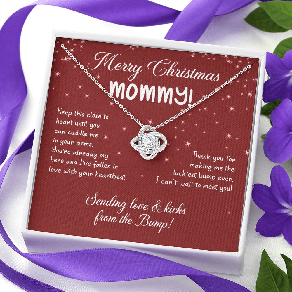 To My Mom Christmas Necklace Christmas Gift For Mom To Be First Time Mommy Gift