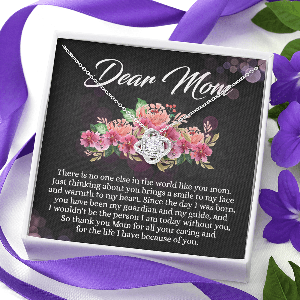 Dear Mom Gift Necklace, To My Mom Necklace From Daughter, Thank You Mom Necklace, Jewelry Gift For Mom On Mother's Day, Anniversary, Birthday Gift Jewlry For Women, Mother And Daughter Necklaces