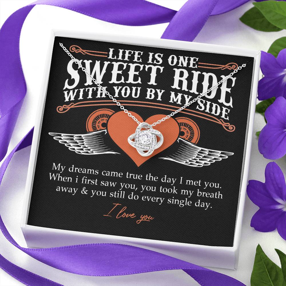 To My Riding Partners For Life Necklace Gift From Husband, Bikers Gift Necklace, Jewlery Motorcycle Gifts Necklace For Women From Men, Gifts For Motorcycle Rider Woman, Girlfriend, Wife, Soulmate