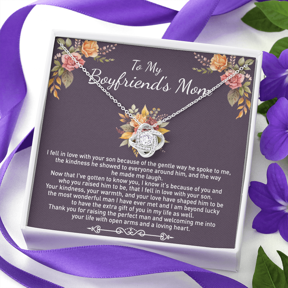 To My Boyfriend's Mom Necklace From Girlfriend, Gifts Necklace For Boyfriend's Mom On Birthday Gift Mother's Day Necklace For Boyfriend's Mom, Jewelry For Women, Mother-In-Law Gift From Daughter