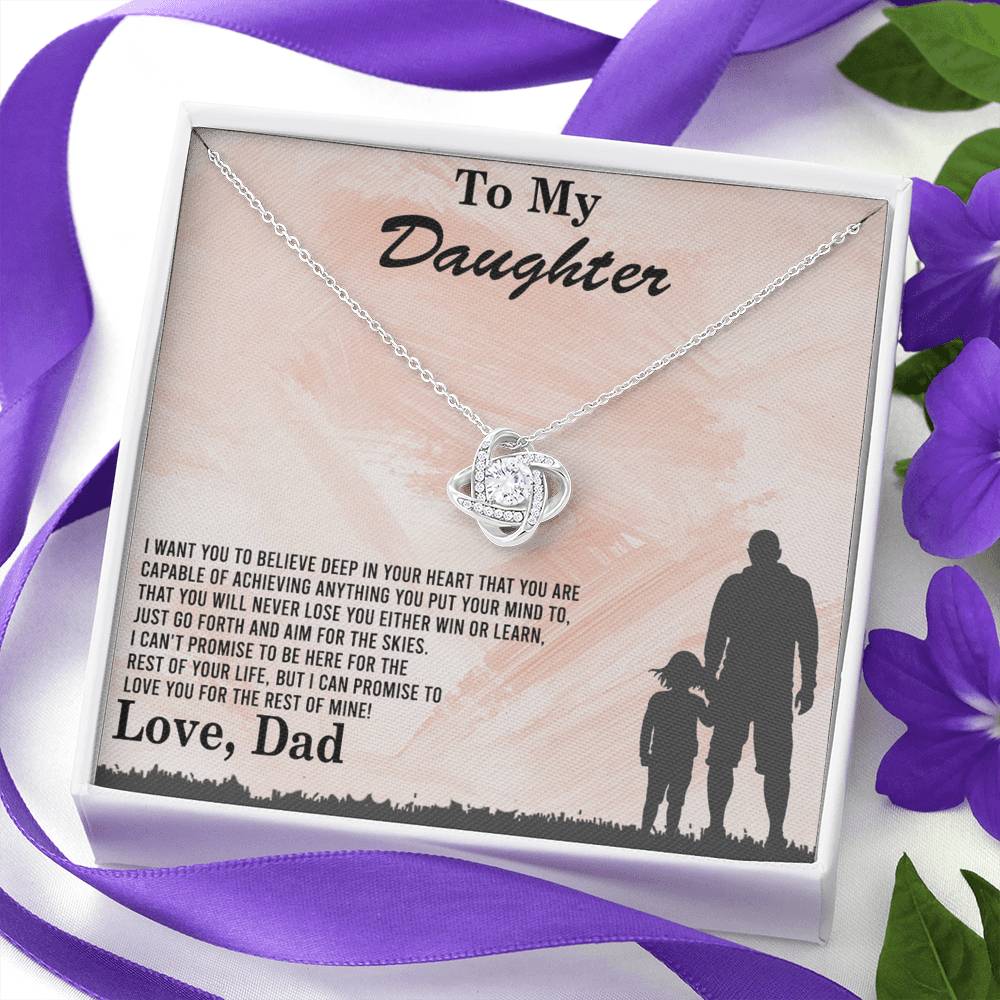 To My Daughter Gift Necklace Love Dad, To My Badass Daughter, Daughter Jewelry From Dad, Father Daughter Gifts From Dad, Necklace For Daughter, To Daughter From Dad, Father Gifts From Daughter