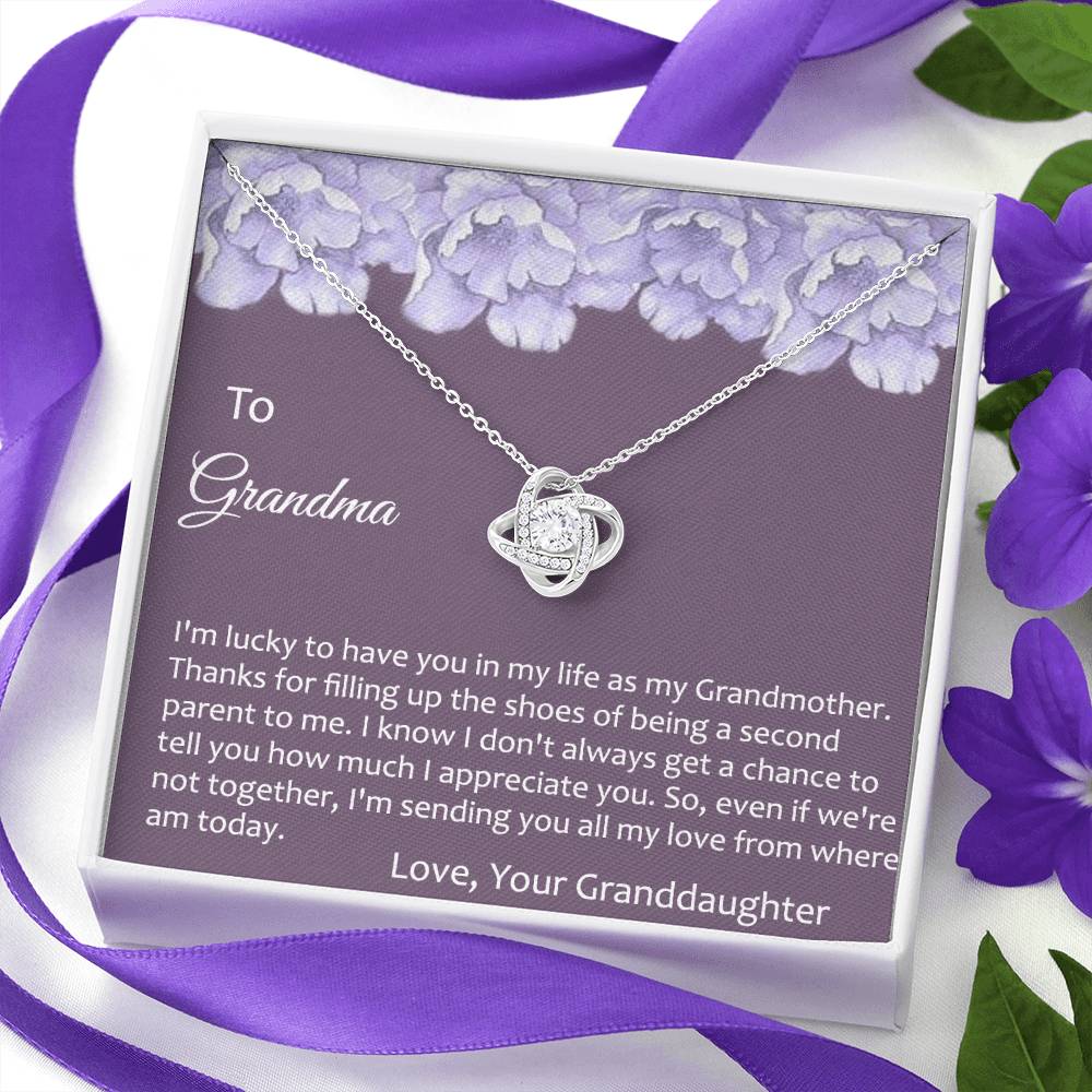 Grandma Gift Necklace To Granddaughter - Grandma Gifts from Granddaughter, Granddaughter Gifts From Grandma - Jewelry Gifts for Grandmother, Nana, Mimi, Gigi, Grammy on Birthday, Christmas