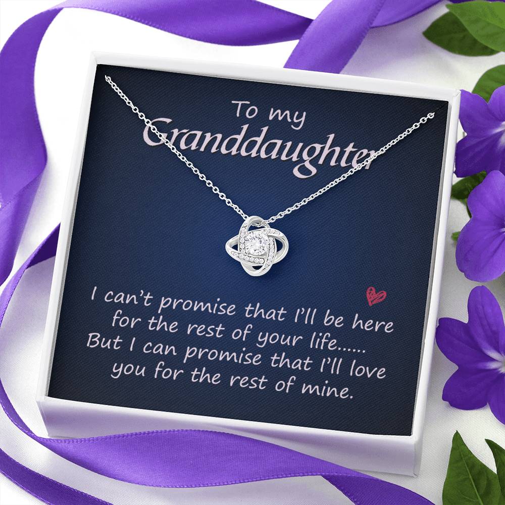 To my granddaughter Necklace For Grandma Nana, Grandma Jewelry Gift For Women From Grandchildren GrandKids