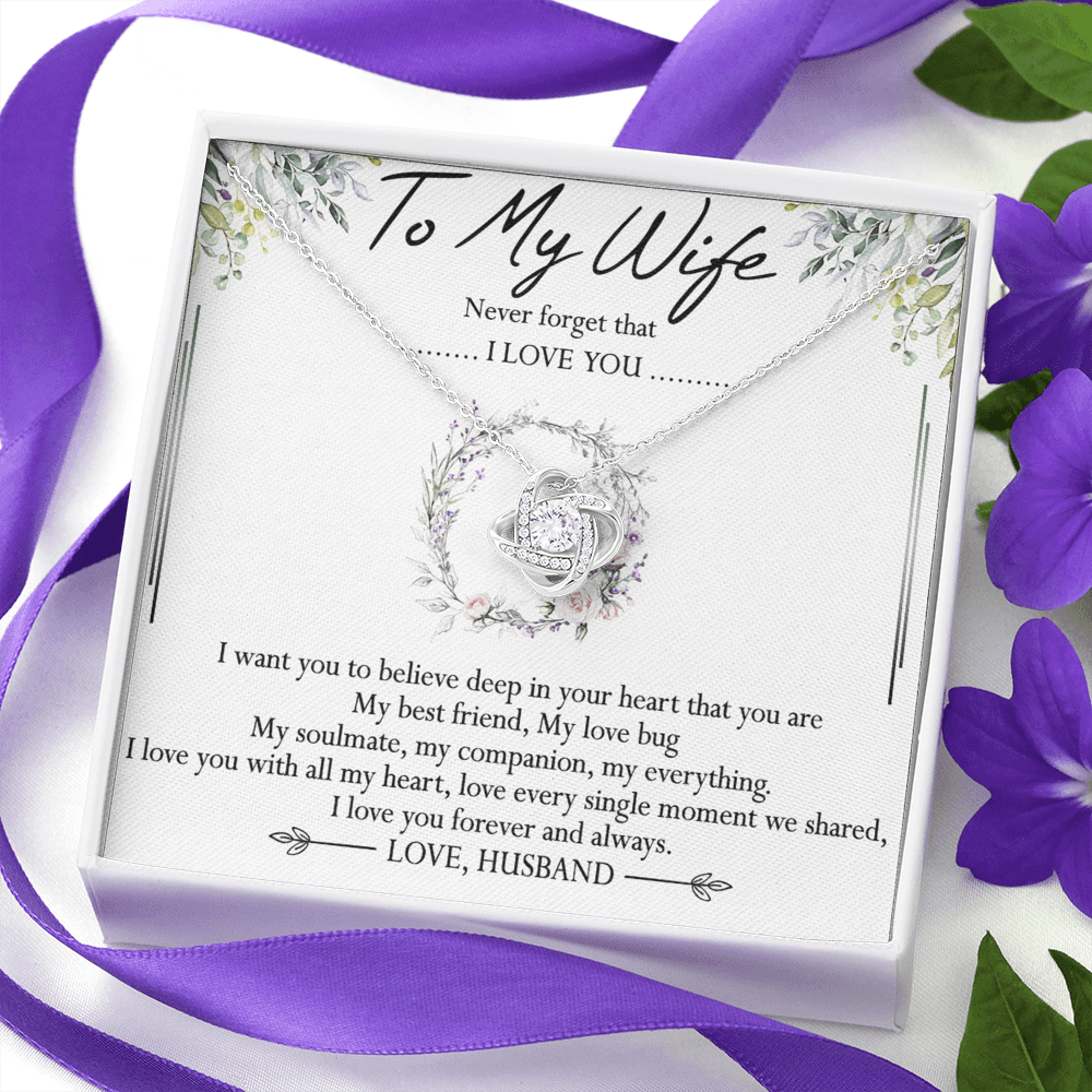 To My Wife Necklace, Necklace For Wife From Husband, To My Soulmate Necklace For Women, Soulmate Jewelry For Wife Beautiful Soulmate Gifts For Her Girlfriend Necklace Future Wife Gift Necklace
