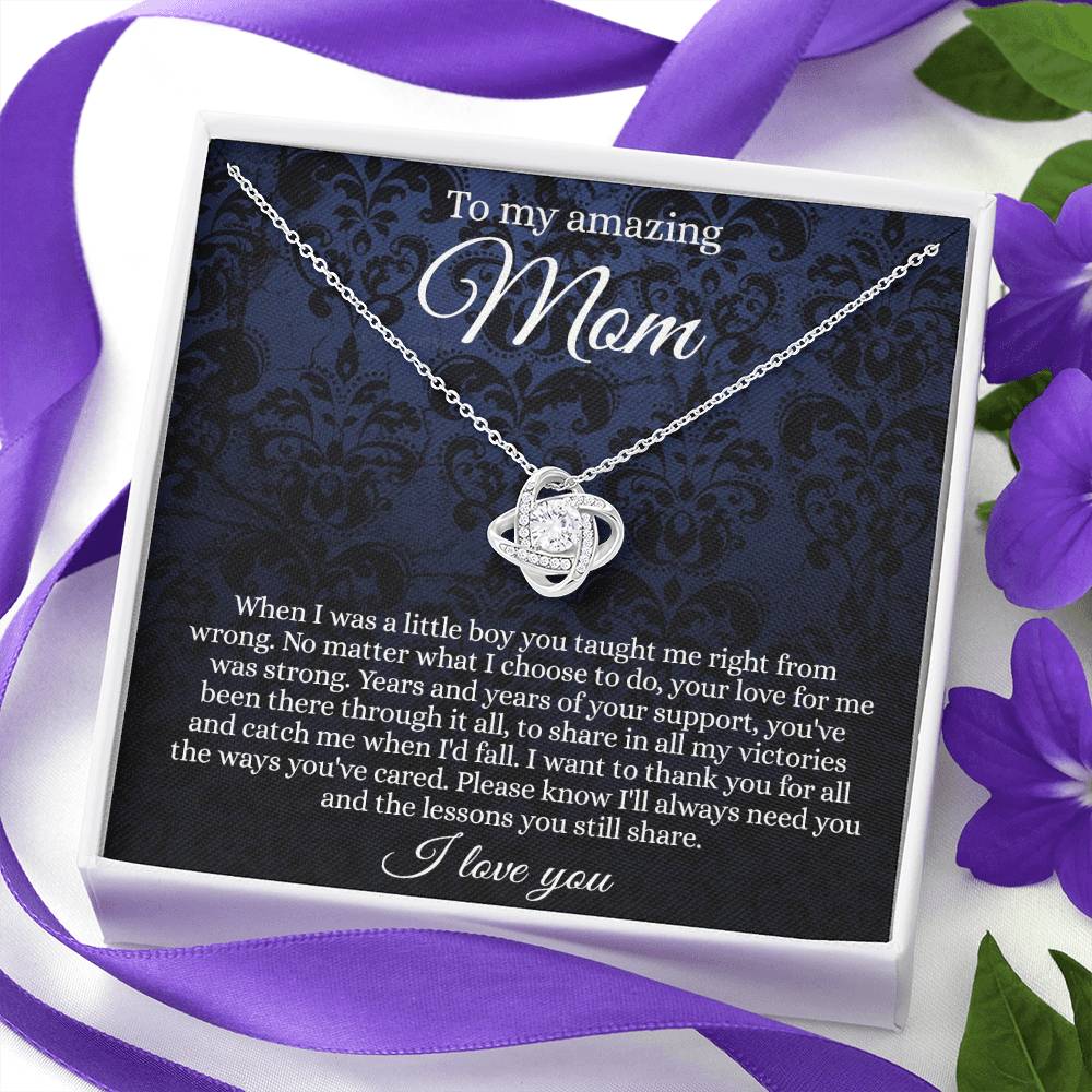 To My Amazing Mom Necklace From Daughter With Card And Box Gift For Mom, Loving Mom, Thank You Mom Gift Necklae, Jewelry Gift For Women On  Mother's Day Necklace Anniversary, Birthday Gift For Her