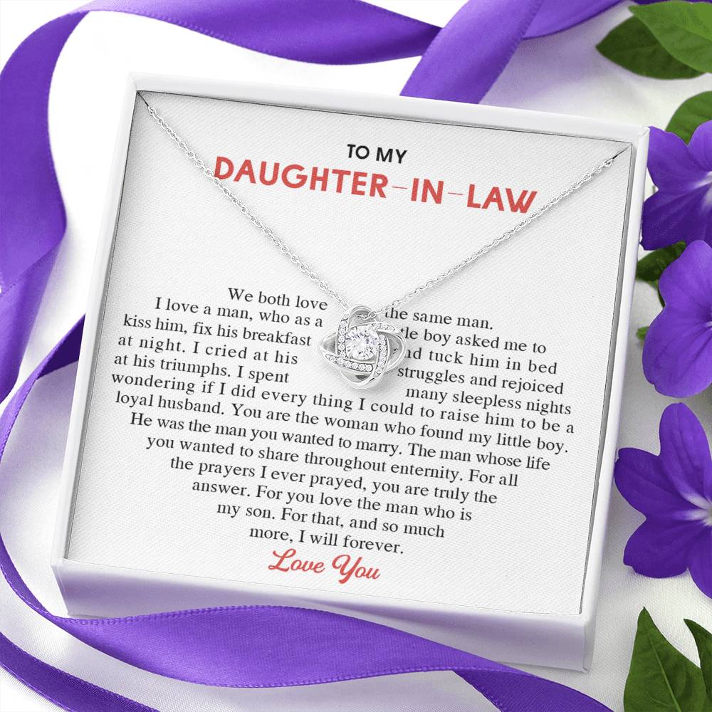 To My Daughter-In-Law Gift Necklace From Mom On Wedding Gift, Jewelry From Mother-In-Law Gift For Bride, Necklace Gift for , Birthday, Anniversary Graduation Gift Jewelry Gifts For Daughter In Law