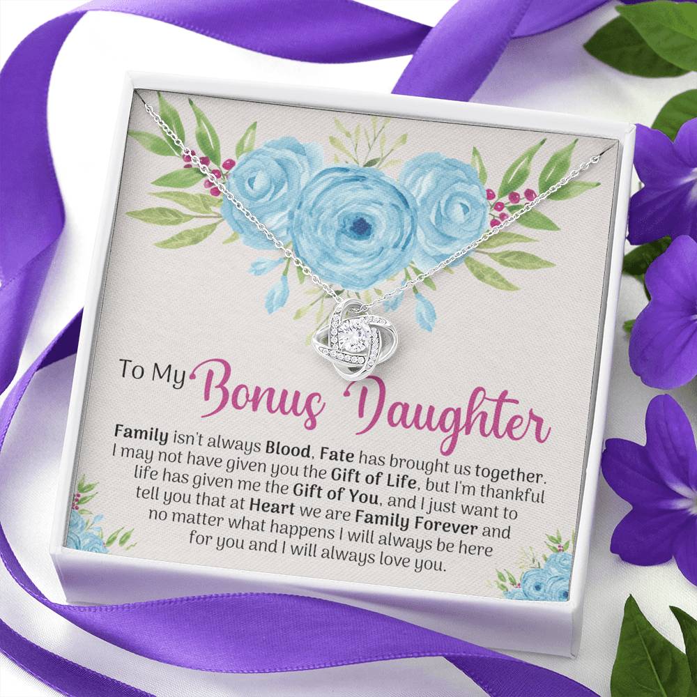 To My Bonus Daughter Gift Necklace, Bonus Daughter Gift Necklace, Step Daughter Necklace Gifts For Stepdaughter Gifts For Bonus Daughter , Step Daughter Gifts Jewelry Gift For Girls, Bonus Daughter