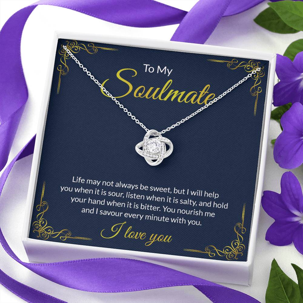 Soulmate Gift Necklace For Her To My Soulmate Necklace From Husband, Boy Friend To Soulmate Love Necklace Gift For Her Soulmate Jewelry Gift Her Gift Necklace for Her Romantic, Girlfriend Gift
