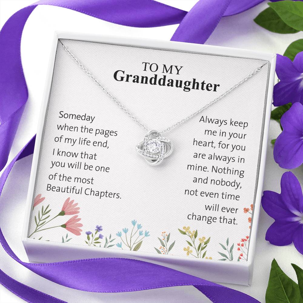 Granddaughter Gifts From Grandma - Granddaughter Necklace, Jewelry Keepsake Gifts For Granddaughter, Love Gift For Adults Or Girls On Birthday, Graduation, Wedding, Valentines, Mothers Day Christmas