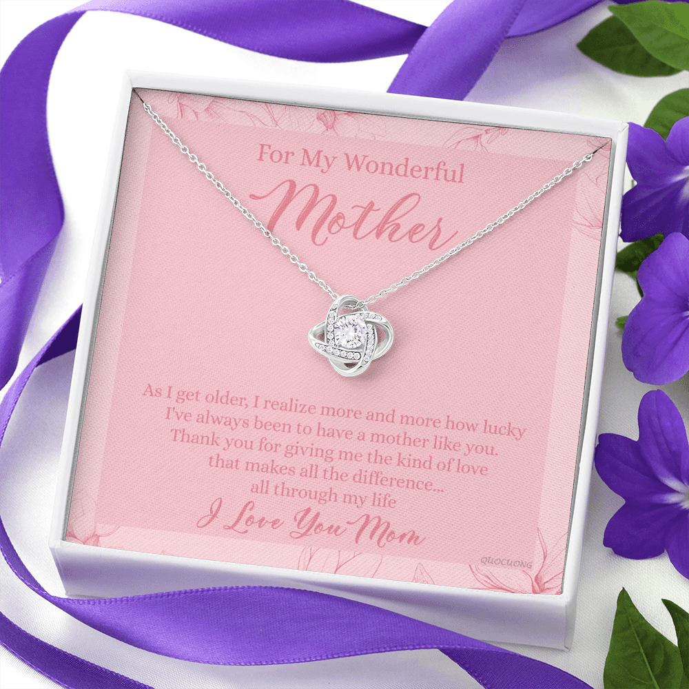 To My Mom Necklace From Son, My Wonderful Mother And Son Necklace Gift For Mom, Jewelry For Women, Wonderful Mom Gift Necklace, Gifts for Mom on Birthday Mother's Day Wedding Valentine Christmas