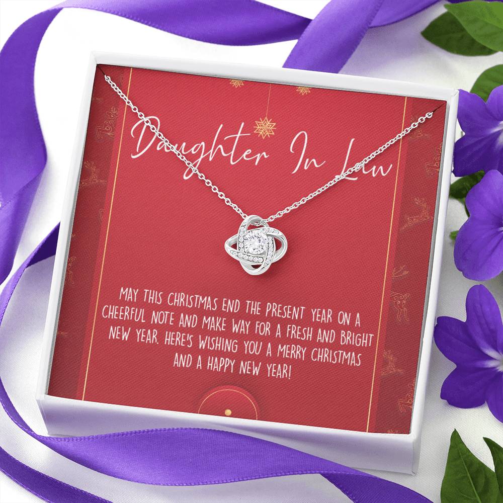 Christmas Necklace for Daughter in Law Gift Necklace, Daughter in Law Jewelry, Graduation Gift for Daughter in Law, Gift from Mother in Law, Daughter in Law Xmas Holiday Gift From In Law