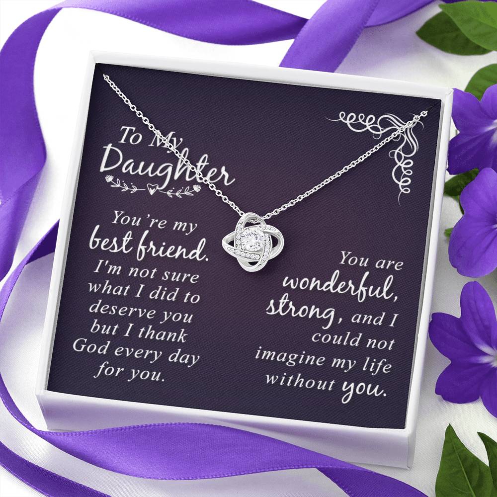 Daughter Gift Necklace - Mother And Daughter Necklace, Birthday Gifts For Daughter, To My Daughter Necklace From Mom, Jewelry Gift For Girls, Daughter On Birthday, Graduation Gift, Christmas