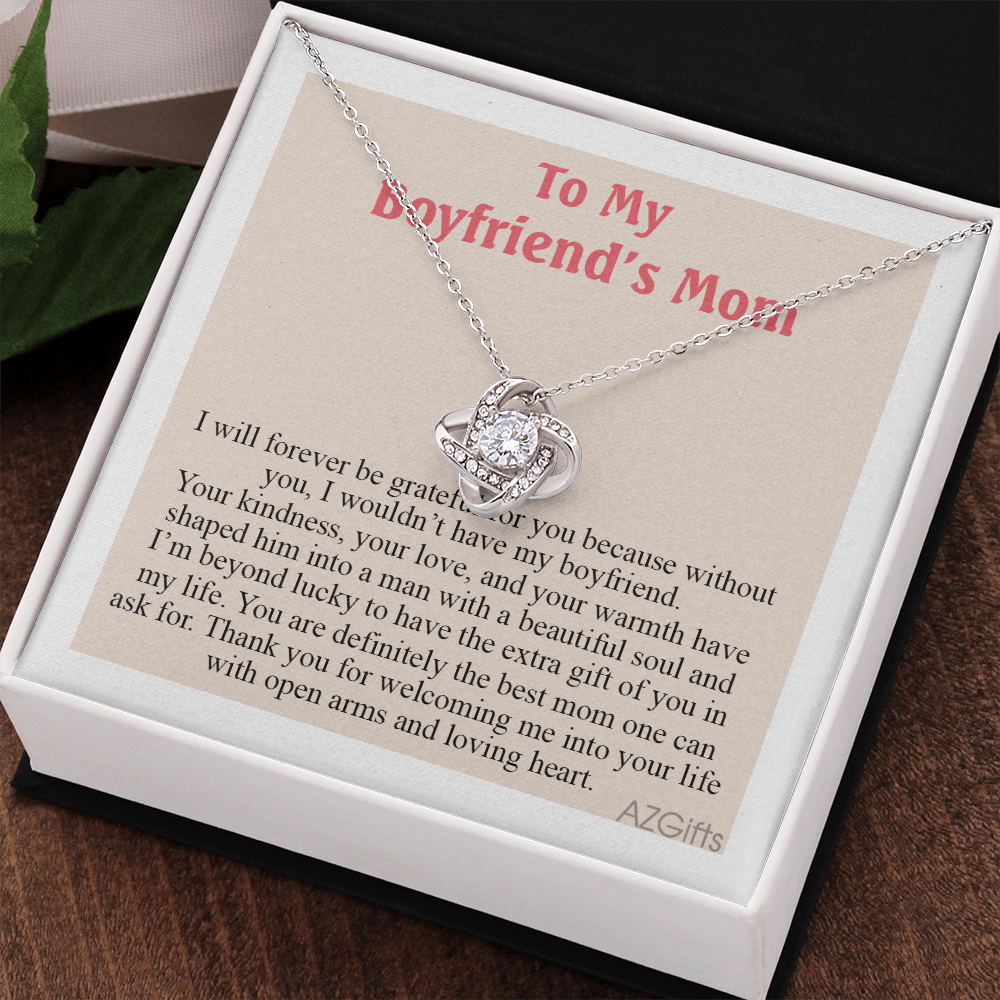 To My Boyfriend's Mom Necklace From Girlfriend, Gift Necklace for My Boyfriend's Mom On Mothers Day, Christmas, Anniversary, Mother's Day Necklace Gift For Boyfriend's Mom, Jewelry For Her