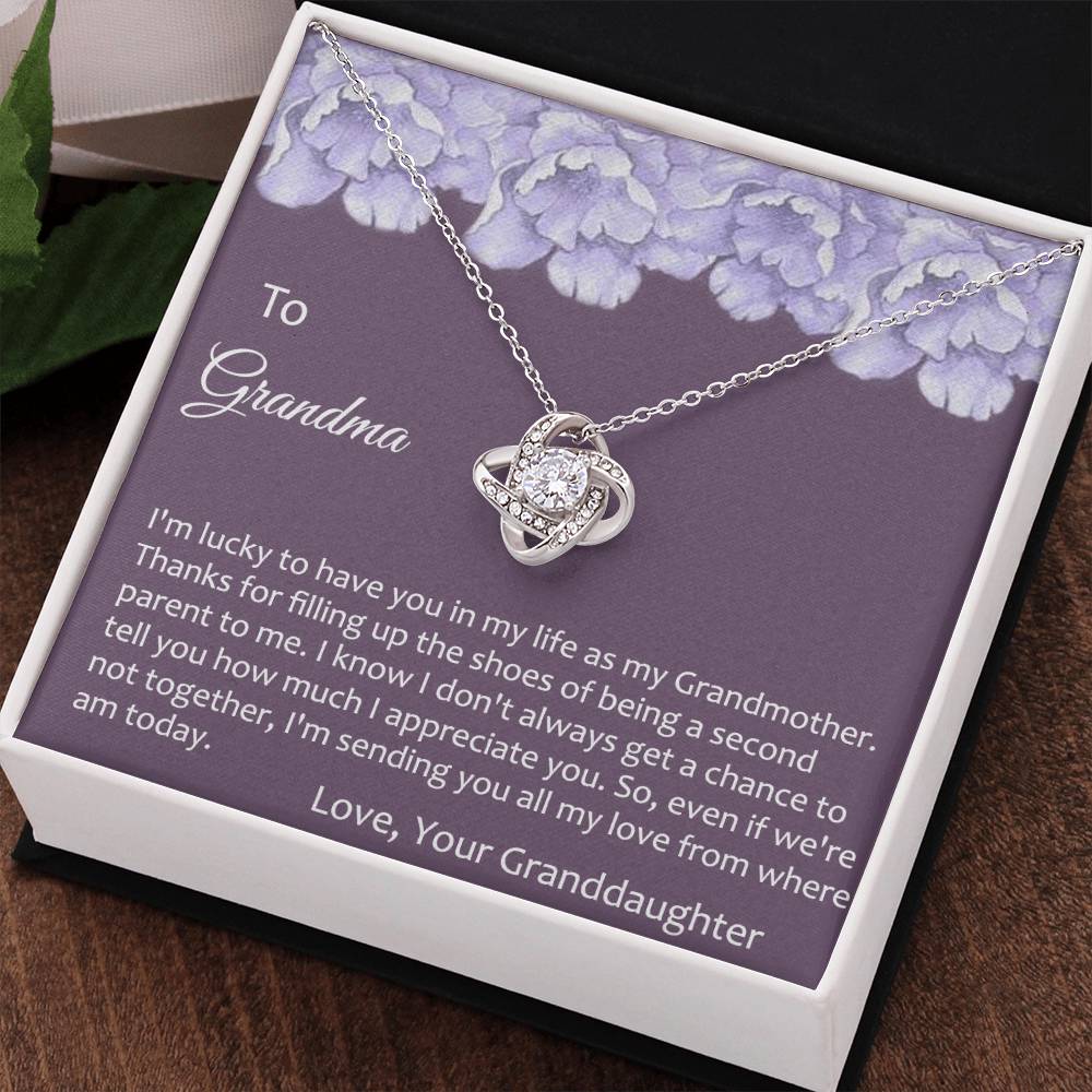 Grandma Gift Necklace To Granddaughter - Grandma Gifts from Granddaughter, Granddaughter Gifts From Grandma - Jewelry Gifts for Grandmother, Nana, Mimi, Gigi, Grammy on Birthday, Christmas