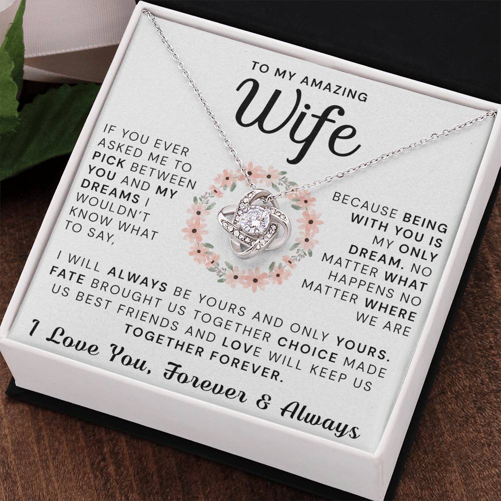 To My Amazing Wife Gift Necklace For Wife Gift for Valentine's Day Gifts For Her