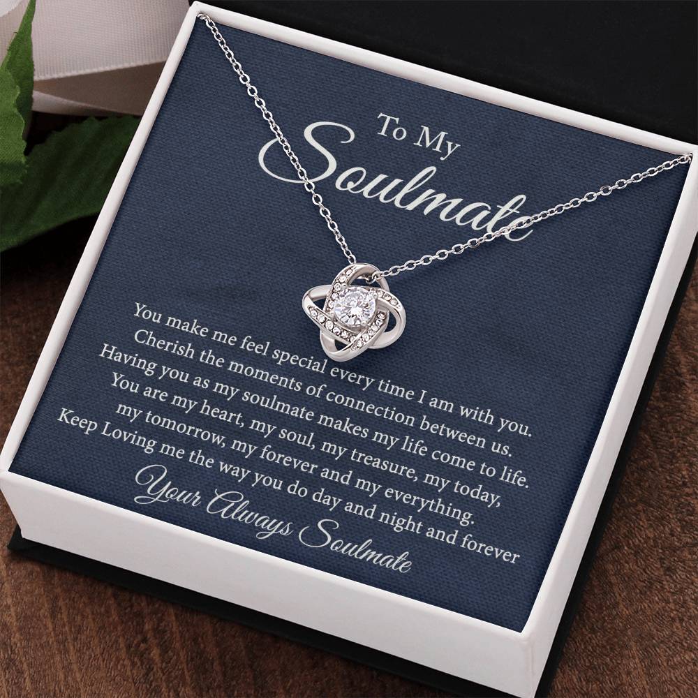 Soulmate Jewelry, Gift Necklace And Box Soulmate Gift Necklace, My Soulmate Necklace, Soul Mates to My Soulmate Gift Necklace From Husband, Soul Mate Necklaces, To My Beautiful Soulmate Necklace