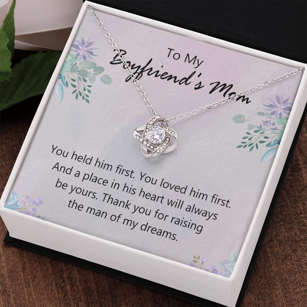 To My Boyfriends Mom Necklace From Girlfriend, Jewelry For Boyfriends Mom, Presents For Mom Necklace for Women, Boyfriends Mom Gifts Necklace On Mother's Day, Birthday, Christmas, Thanksgiving