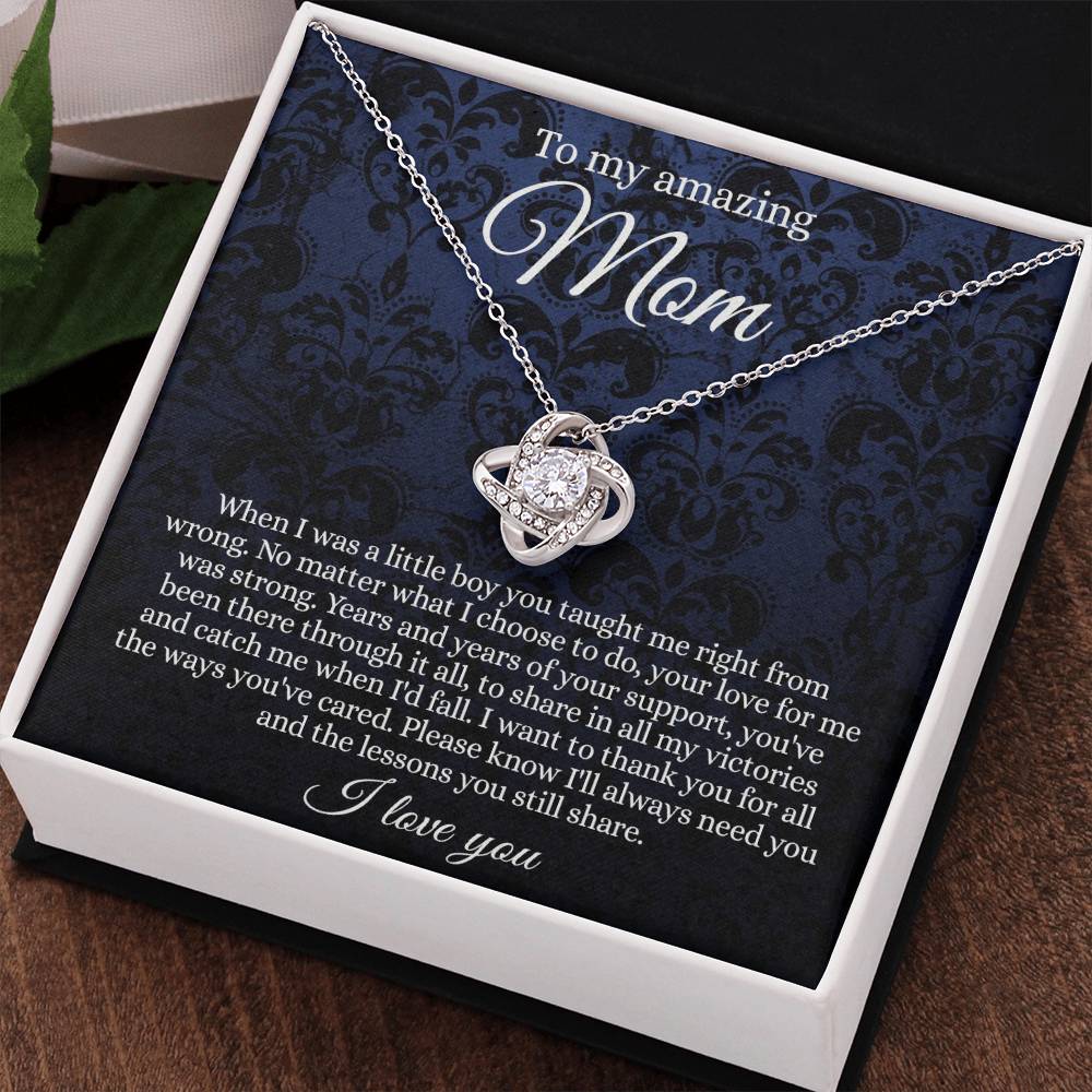 To My Amazing Mom Necklace From Daughter With Card And Box Gift For Mom, Loving Mom, Thank You Mom Gift Necklae, Jewelry Gift For Women On  Mother's Day Necklace Anniversary, Birthday Gift For Her