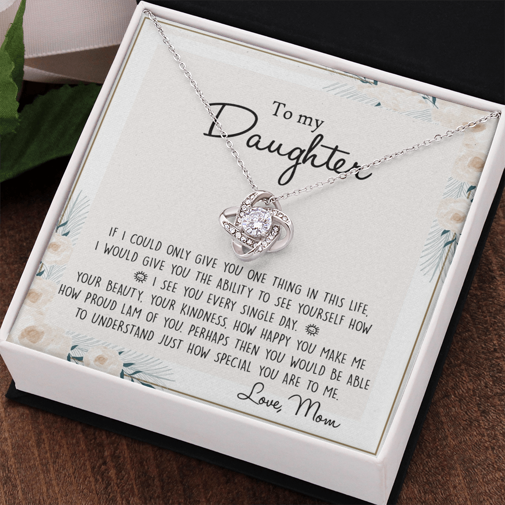 Daughter Gift From Mom Mother To My Daughter Necklace from Mom Gift for Daughter Jewelry Necklace Meaningful Jewelry Personalized Necklace For Daughter, Jewelry Gifts For Women Girls Her