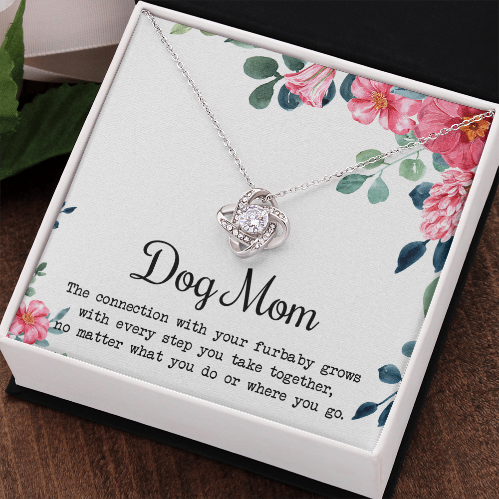 Dog Mom Necklace, To My Dog Mom Love Knot Necklace From Daughter Son To Mom Dog Mom Pendant Gift On Christmas Birthday Necklace Gift For Mother In Law Gift Necklace, Necklace Gift For Mom, Mommy