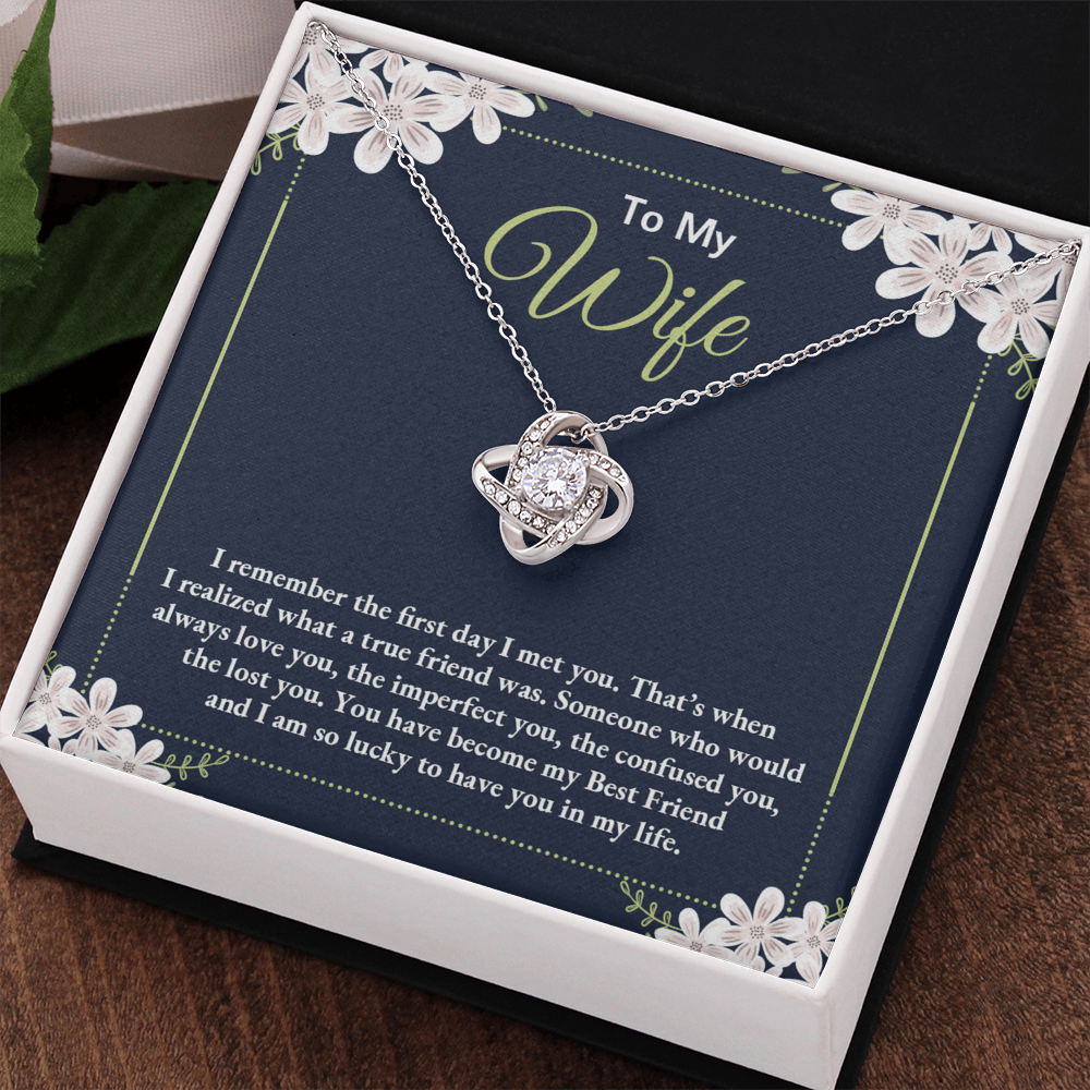 To My Wife Necklace For Wife From Husband, Necklace Gift For Women, Soulmate Jewelry Gift For Wife, Birthday Beautiful Soulmate Gifts For Her, Girlfriend Gift Necklace, Future Wife Gift Necklace