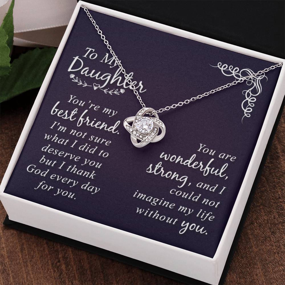 Daughter Gift Necklace - Mother And Daughter Necklace, Birthday Gifts For Daughter, To My Daughter Necklace From Mom, Jewelry Gift For Girls, Daughter On Birthday, Graduation Gift, Christmas