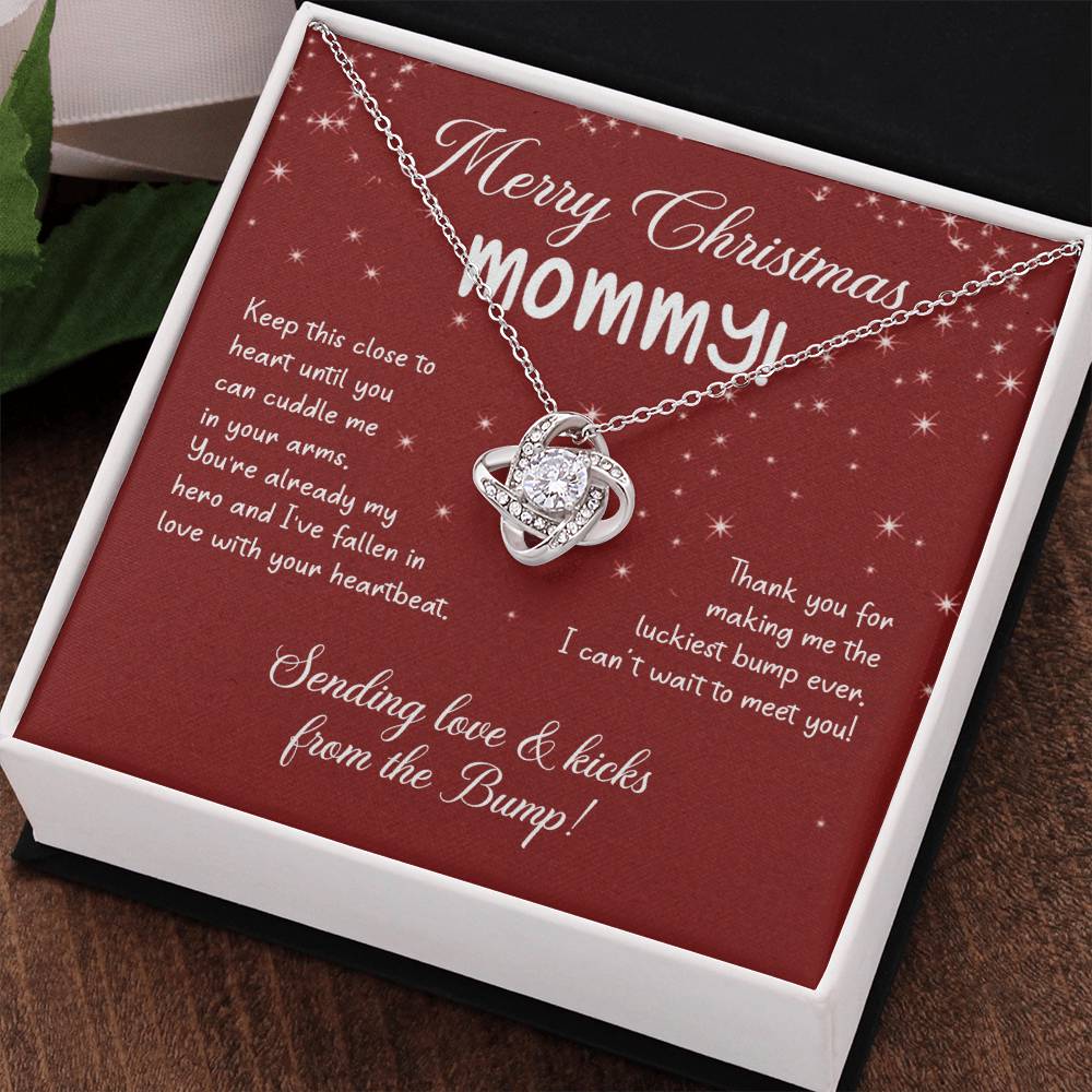 To My Mom Christmas Necklace Christmas Gift For Mom To Be First Time Mommy Gift