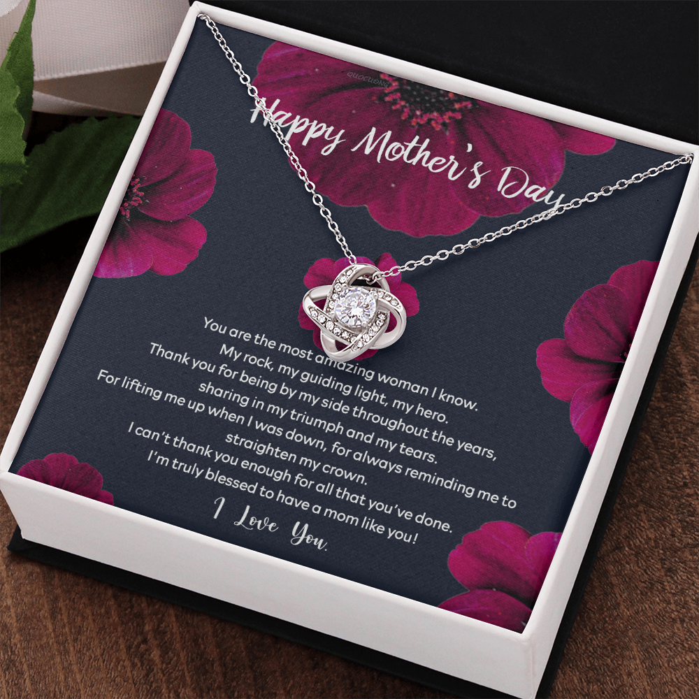 Happy Mother's Day Necklace Gift, To My Mom Necklace From Daughter, You Are The Most Amazing Woman Necklace Gift For Mom, Mother's day Necklace Gift For Mom, Thank You For All Mother Gift Necklace