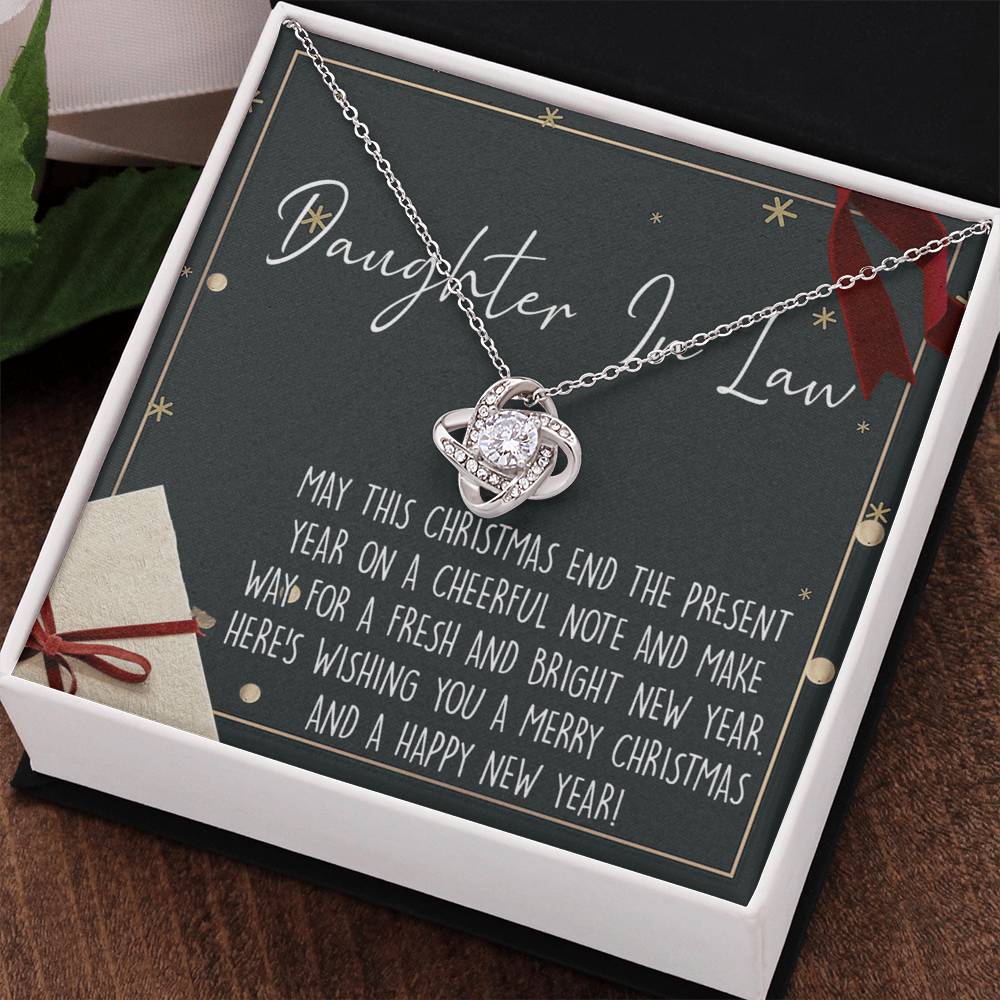 Christmas Jewelry for Girls Daughter in Law Gift Necklace, Daughter in Law Jewelry, Xmas Holiday Gift for Daughter in Law, Son's Gift, Daughter in Law Gift, Necklace From Daughter In Law