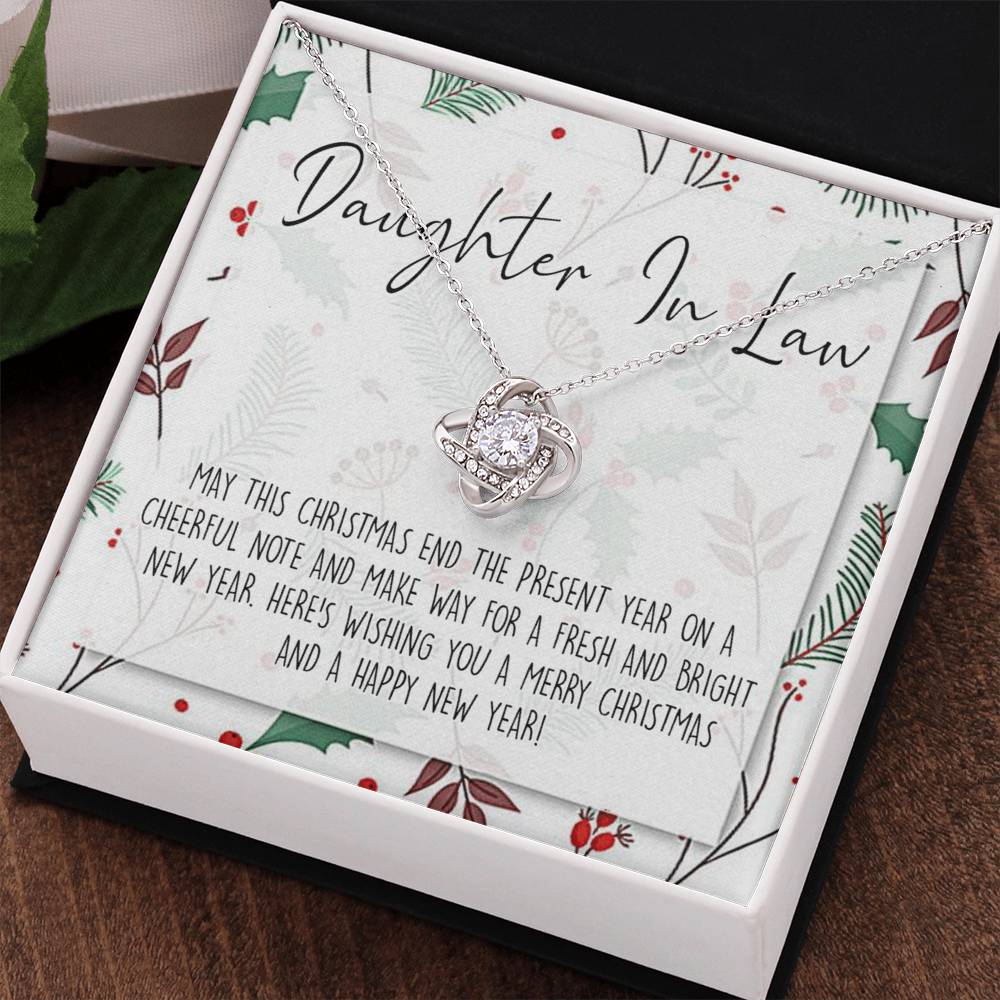 Christmas Jewelry for Daughter in Law Gift Necklace, Daughter in Law Jewelry, Xmas Holiday Graduation Gift for Daughter in Law, Gift from Mother in Law, Daughter in Law Gift From In Law