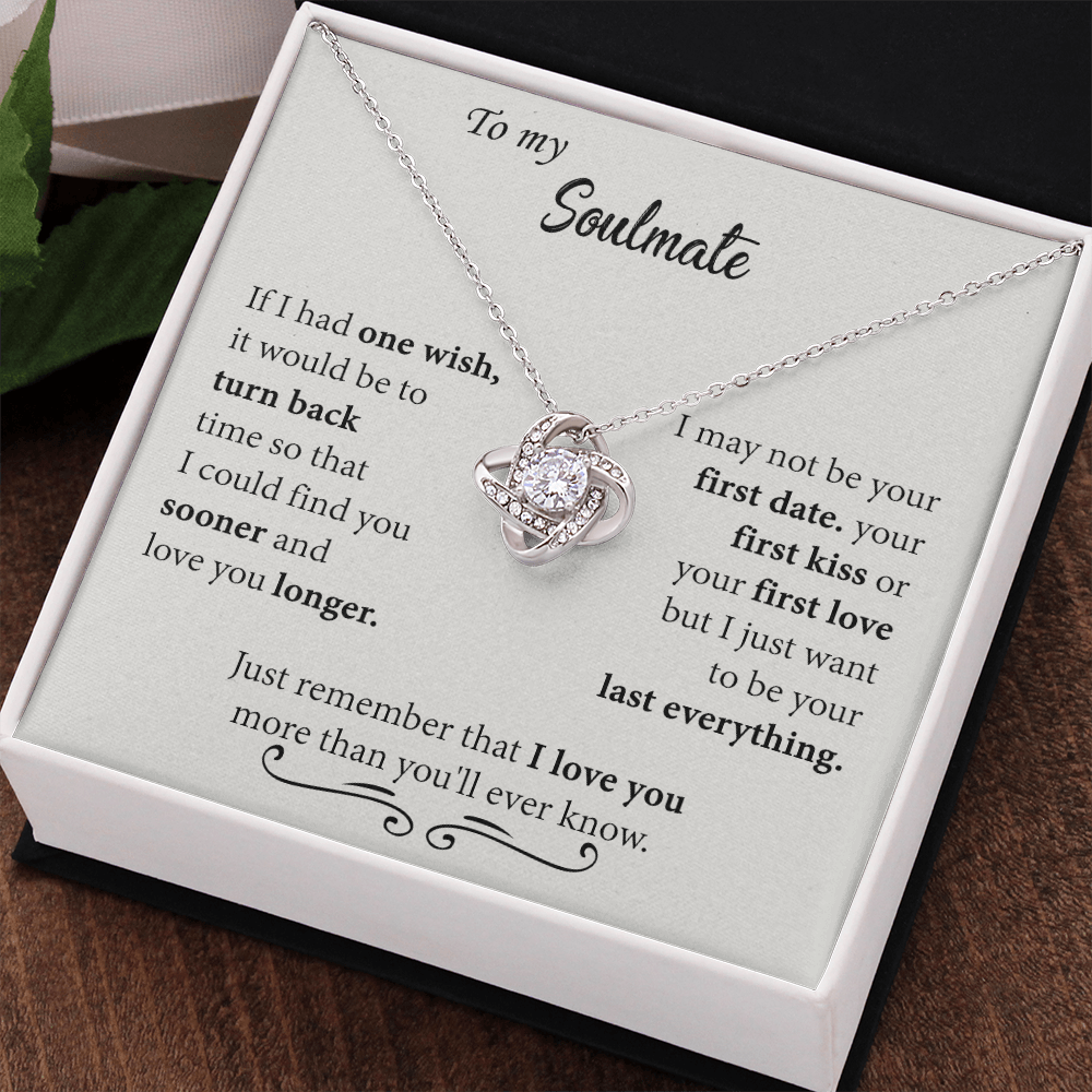 Soulmate Jewelry, Gift Box Include, Soulmate Gift Necklace, My Soulmate Necklace, Soul Mates to to My Soulmate Gift Necklace From Husband, Soul Mate Necklaces, to My Beautiful Soulmate Necklace