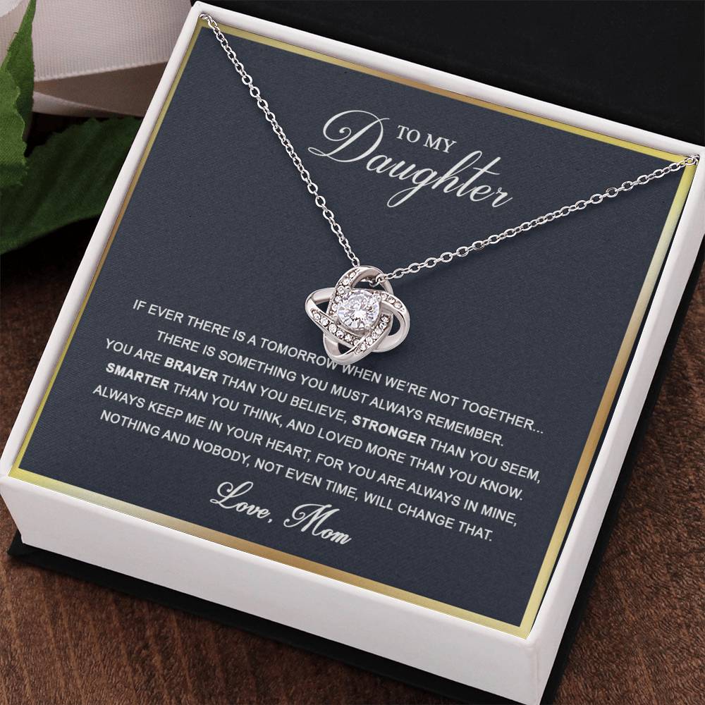 To My Daughter Necklace Gift From Mother, Daughter Gift From Mom, Daughters Birthday, Unique, Grown Up Daughter, Smarter Than You Think, And Loved More Than You Know Always Keep Me In Your Heart