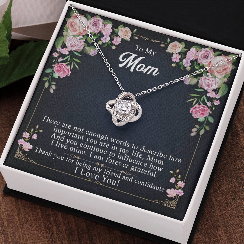 To My Mom Alluring Beauty Necklace, Gift Necklace for Mother, Mother's Day Gift