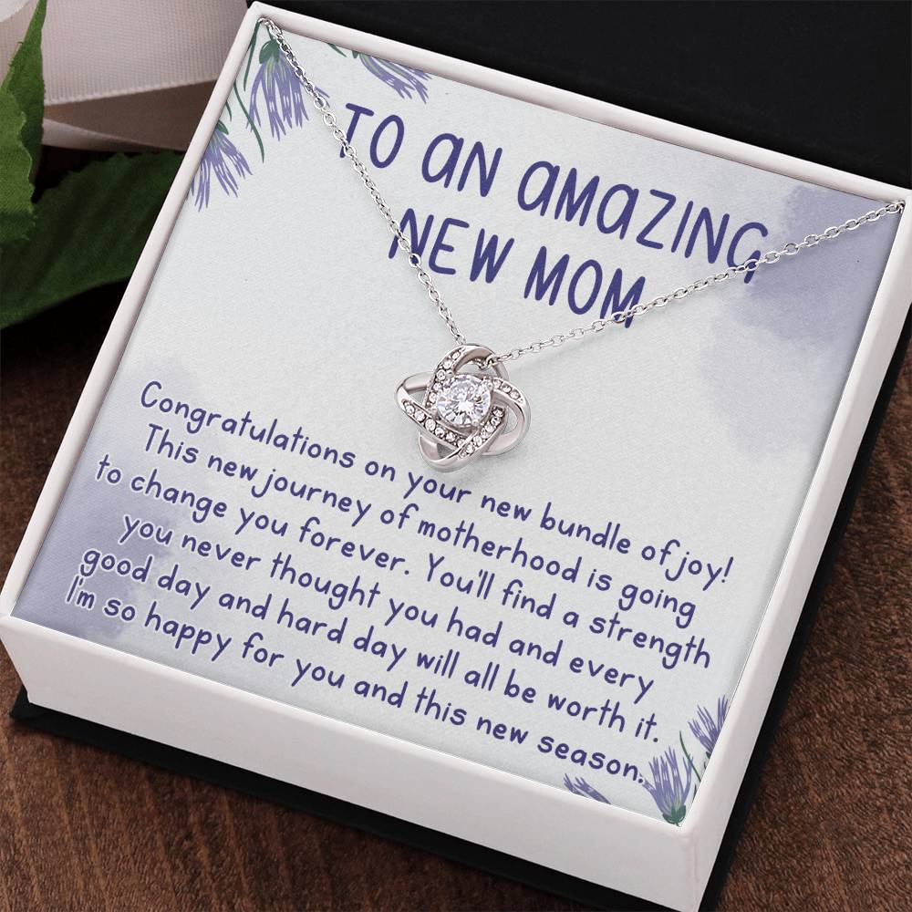 To An Amazing New Mom Necklace, Gift Necklace for New Mom, Congratulations Necklace For New Mom, To My New Mom Necklace From Daughter, Son, Mother Daughter Necklace, New Mom Necklace Gift For Wom