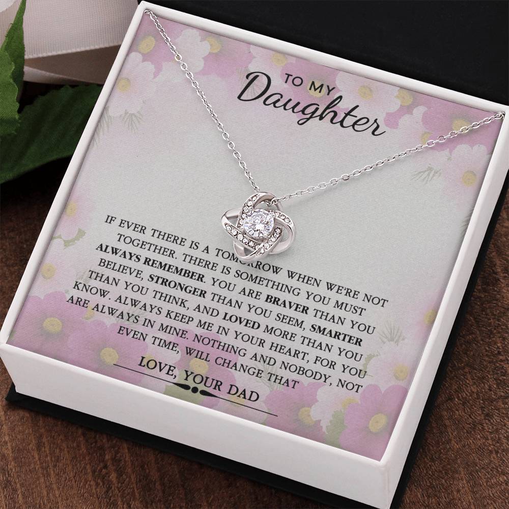 To My Daughter Necklace Gift From Dad, Father And Daughter Necklace, Daughter Gifts From Dad, Father Daughter Gifts Jewelry For Girls, Little Girl Pendant On Birthday, Graduation Gift For Daughter