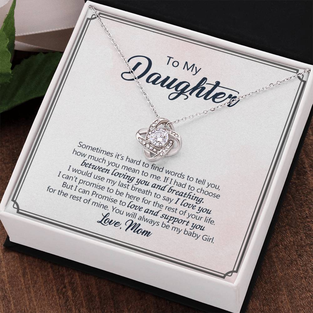 To My Beautiful Daughter Necklace from Mom, Mother and Daughter Gift Necklace, Jewelry Gift For Girls, Little Girl, Daughter, Necklace for Daughter, Daughter Birthday Graduation Gift from Mother