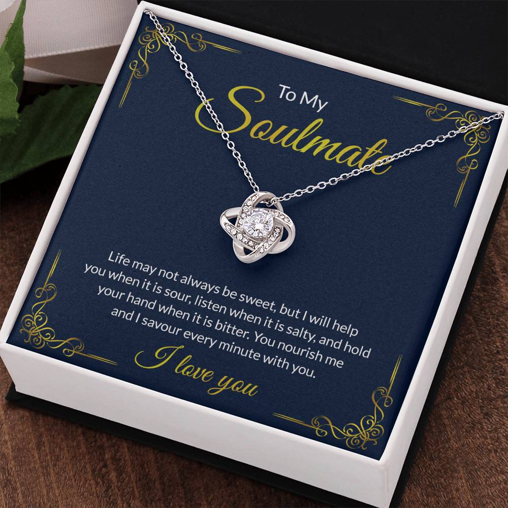 Soulmate Gift Necklace For Her To My Soulmate Necklace From Husband, Boy Friend To Soulmate Love Necklace Gift For Her Soulmate Jewelry Gift Her Gift Necklace for Her Romantic, Girlfriend Gift
