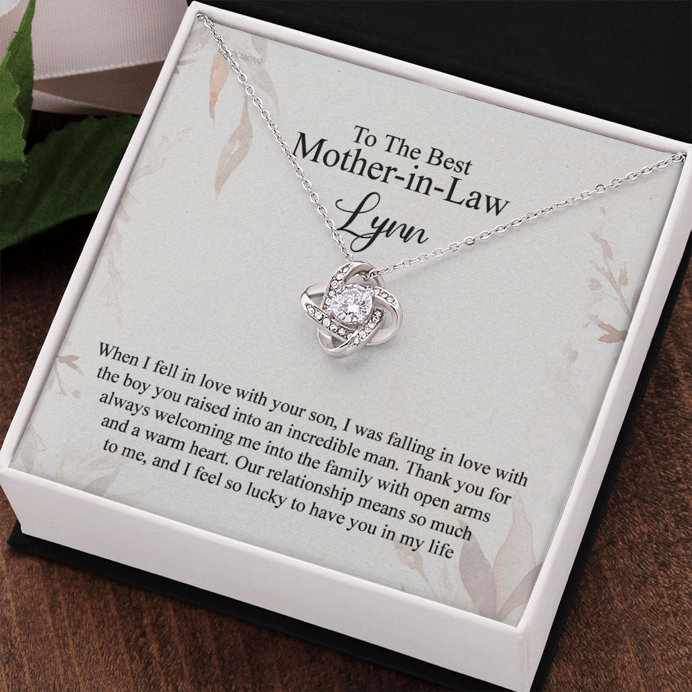 Mother In Law Gift Necklace, To The Best Mother In Law Necklace From Daughter In Law, Personalized Necklace Gift For Mom, Happy Mother's Day Necklace Gift For Mom, Jewelry Gift For Mother In Law