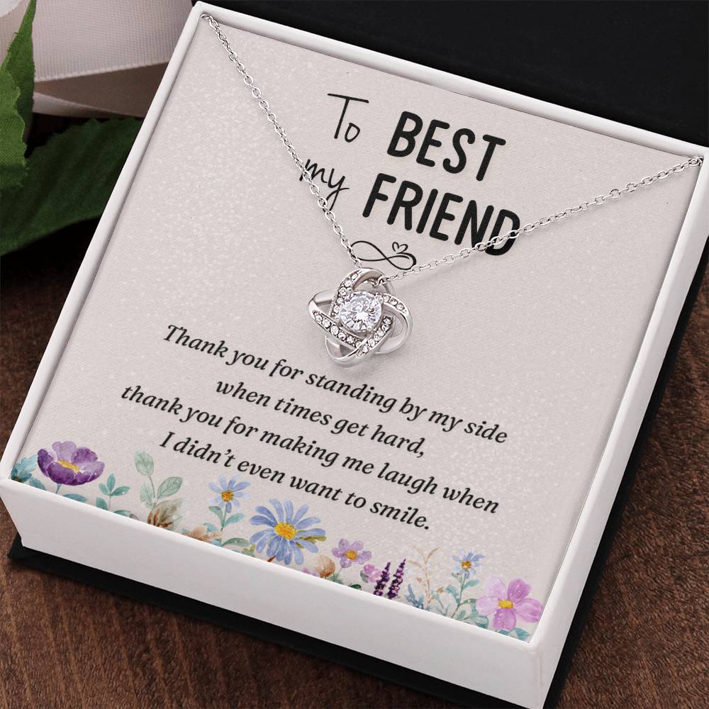 To My Best Friend Necklace Gift For Her On Xmas, Thank You Jewelry For Friend