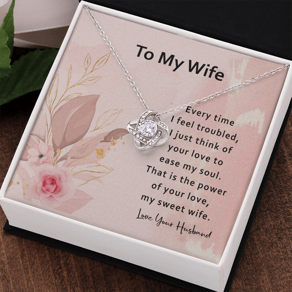 Gift Necklace For Wife From Husband, Necklace Valentines Day For Wife Jewelry Box Pendant Personalized Gift Necklace, Custom Romantic Gift Necklace For My Best Wife Ever, Jewelry Gift For Women